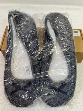 Mixin Womens Slippers Ballet Sleepwear Grey Sz 10